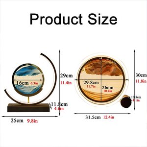 Image de sable en mouvement 3D, Art de la mer profonde avec LED, pour enfants et adultes, jouets d'art de bureau - Product Image 6