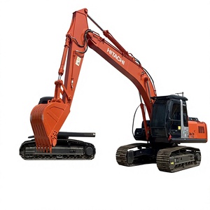 Excavadora de cadenas Hitachi modelo 2022, 20 toneladas de peso operativo, certificada, con cazo de excavación, color naranja, equipo de construcción - Product Image 1