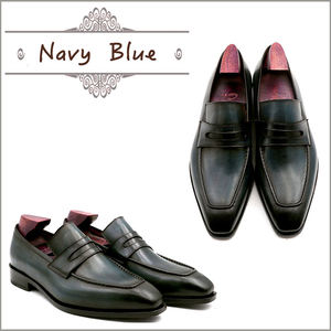 รองเท้าโลฟเฟอร์ของผู้ชายมาใหม่รองเท้าหนังวัวแท้รองเท้าเดรสสั่งตัดทำมือระดับไฮเอนด์ - Product Image 6