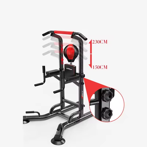 Combinaison familiale support multifonctionnel barre horizontale barre parallèle de gymnastique à domicile avec balle de vitesse - Product Image 2