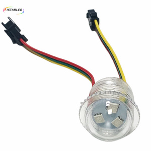 LED Pixel 3 Punti 26mm Trasparenti UCS1903 per Parchi Divertimento, Attrezzature per Giostre, Cambio Colore 5050 RGB 12V Pixel LED - Product Image 5