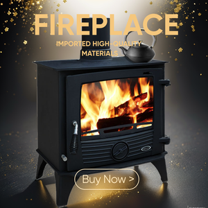 <span class=keywords><strong>Estufa</strong></span> de Leñ<span class=keywords><strong>a</strong></span> Moderna Independiente de Hierro Fundido <span class=keywords><strong>con</strong></span> <span class=keywords><strong>Radiadores</strong></span> Instalables para Hogar, Tanque de Agua, Chimenea o Mesa - Product Image 6
