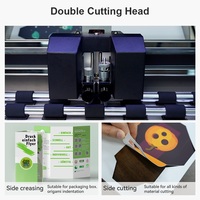 Máquina de corte y hendido automático de doble cabezal ZD350 Ultra para vinilos, pegatinas, etiquetas, cajas y papel A3/A4 con motor Delta