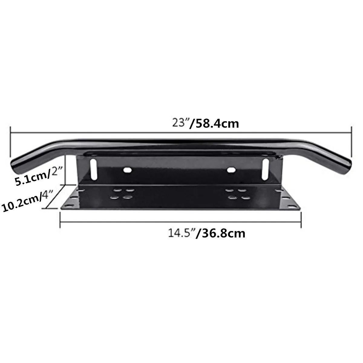 Support universel de plaque d'immatriculation, porte-plaque d'immatriculation de lampe, barre lumineuse Led tout-terrain 1 pièce