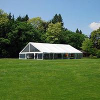 Tenda Pesta Pernikahan Aluminium Besar Bersertifikat TUV 20*25 26*30 dengan Kain PVC, Laris Terjual