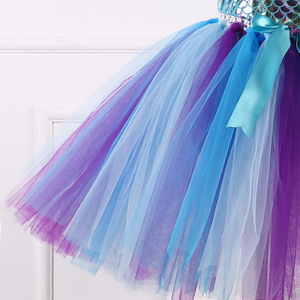 Abito da Sirena per Bambine, Costume in Tulle per Halloween e Natale, Stile Europeo e Americano - Product Image 6