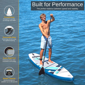 Planche à pagaie <span class=keywords><strong>gonflable</strong></span> extra large, planche à pagaie debout ultra stable avec kits plus pour 450lb/<span class=keywords><strong>3</strong></span> <span class=keywords><strong>personnes</strong></span>/famille - Product Image 2