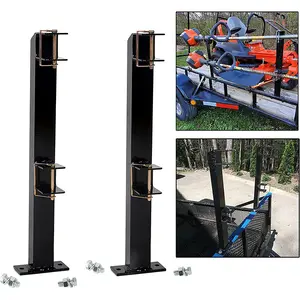 JH-Mech Trimmer Racks Holders Hold Two for Trailer Truck Edgers Pole Saws Tree Trimmer Heavy Duty 2 Place Weeder Trimmer Rack