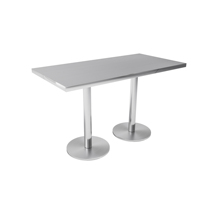 Table à manger en acier inoxydable à motifs uniques, matériaux écologiques, pour hôtels modernes, prix de gros