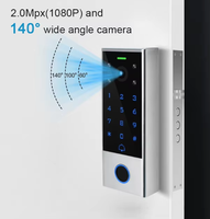 Interphone vidéo intelligent WIFI Tuya avec caméra 2MP, étanche, extérieur, prend en charge la carte TF, système d'interphone vidéo avec empreintes digitales