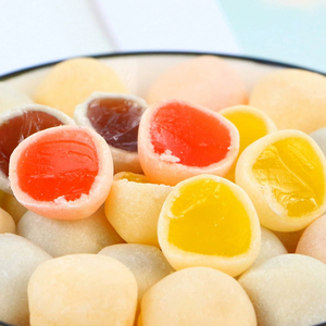 Haute qualité Mini boule à mâcher bonbons gommeux saveur fruitée bonbons mous avec <span class=keywords><strong>lait</strong></span> sucré et confiture de fruits mélangés Snack Dessert - Product Image 6