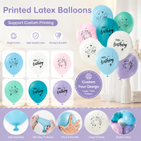 Ballons en latex ronds de 12 pouces, à pois, imprimés sur mesure, couleur mate, standard, pour décorations de fête - Vente en gros