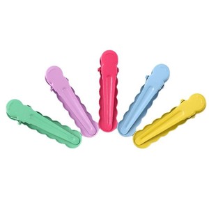 Pinza para el pelo ondulada Caterpillar Duckbill de 12 cm, pinza lateral de metal para mujer, uso diario, accesorio para el cabello color macarrón - Product Image 5