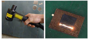 Máquina de limpieza láser IGOLDENCNC Serie Pulse Renovación de muebles de madera eliminar pintura - Product Image 5