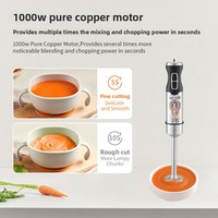 Mixeur Électrique Portable Multifonction Cinq-en-Un AOTE, Boîtier en Acier Inoxydable, Moteur en Cuivre Pur, Nettoyage Automatique en Plastique 2