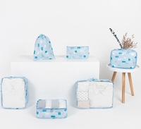Organiseurs de bagages de qualité supérieure, ensemble de 6 pièces, cubes de compression pour l'emballage, essentiels de voyage