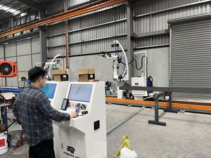 <span class=keywords><strong>Robot</strong></span> industriel intelligent automatique à 6 axes pour soudage MIG TIG à l'arc, avec source d'alimentation et bras robotisé pour réservoirs circulaires, Chine - Product Image 5