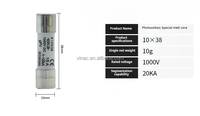 Porte-fusible solaire PV ZYPV-32X avec capacité de rupture élevée DC 1000V 15A-32A 10*38MM en cuivre