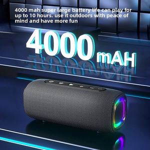 X919 Haut de gamme, 10 heures d'autonomie, Bluetooth 5.3, haut-parleurs avec éclairage RGB, enceintes portables étanches pour le sport en plein air, caisson de basses sans fil TWS - Product Image 4