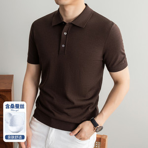 <span class=keywords><strong>Polo</strong></span> da Uomo in Pura Lana Merino con Seta di Gelso - Camicia Termoregolante Morbida al Tatto, <span class=keywords><strong>Polo</strong></span> Lavorata a Maglia di Alta Qualità - Product Image 2