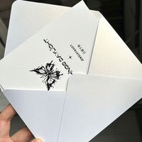 Sobre Personalizado con Logotipo en Dorado, Tarjeta de Regalo de Cartón, Embalaje para Documentos Comerciales, Sobre de Agradecimiento, Etiqueta de Papel Offset