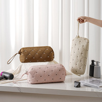 Tas Penyimpanan Pengering Rambut Nylon Baru, Organizer Catokan Rambut, Aksesoris Perjalanan Portabel Multifungsi Ukuran Besar Modern