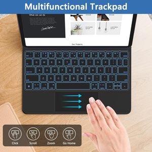 Custodia Magnetica Sottile Personalizzata con Tastiera Retroilluminata a Forbice <span class=keywords><strong>per</strong></span> <span class=keywords><strong>iPad</strong></span> Air <span class=keywords><strong>11</strong></span> pollici M5 M4, <span class=keywords><strong>iPad</strong></span> A16 <span class=keywords><strong>11</strong></span> <span class=keywords><strong>Pro</strong></span> <span class=keywords><strong>11</strong></span> Funda Teclado - Product Image 4