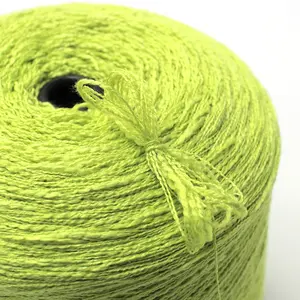 China wholesale weaving tube cotton 5.6S/1 crocheting flat knitting machine wool color chunky belly slub 100% acrylic fancy yarn