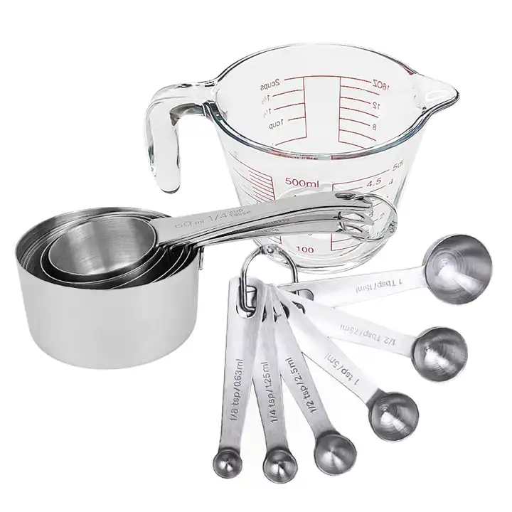 Stainless Steel Measuring Cups Set - 6 pcs