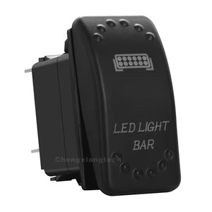 Interruptor Basculante Marino de 12V 20A con LED Verde y Azul, Interruptor de Coche SPST DPDT Impermeable de 24V para Jeep Wrangler <span class=keywords><strong>Cam</strong></span> <span class=keywords><strong>Am</strong></span> Polaris - Product Image 2