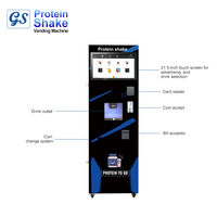Distributeur automatique intelligent de thé au lait et de café en poudre pré-mélangée, avec paiement par carte et monnaie, entièrement automatique et en libre-service