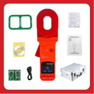 เครื่องทดสอบความต้านทานกราวด์แบบดิจิตอล 500/1200/1500 โอห์ม กระแสไฟรั่วแรงดันไฟฟ้ากระแสสลับ 40A เครื่องทดสอบความต้านทานกราวด์แบบแคลมป์ 1% - Product Image 2