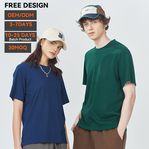Camiseta de Algodón 100% al por Mayor OEM, 220 g/m², Estilo Vintage, Unisex, Personalizable con Logotipo, Ecológica, Anti-Pilling - Product Image 1