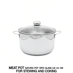 หม้อเนื้อ Saturn Pot ฝาแก้ว ขนาด 24 ซม. สำหรับตุ๋นและปรุงอาหาร - Product Image 2