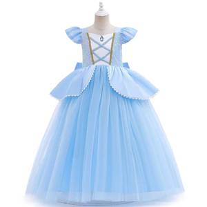 Nouvelle robe en tulle bouffante avec petites manches volantées pour filles, costume de princesse pour Halloween, cosplay, fête - Product Image 2