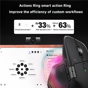 Souris ergonomique sans fil Logitech MX Master 4, dotée d'un retour haptique performant, charge USB-C, compatible Windows et MacOS - Product Image 3