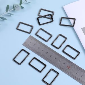 หัวเข็มขัดโลหะรูปสี่เหลี่ยมผืนผ้าแบบหนาสำหรับสายรัด หัวเข็มขัดโลหะแบบแบน หัวเข็มขัดสแตนเลสสำหรับเข็มขัด - Product Image 4