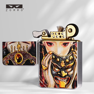 Encendedor de Queroseno ZORRO/Zorro Z820-F601, de Latón Chapado en Oro, Resistente al Viento, Estilo Ejecutivo de Alta Gama, Éxito de Ventas en <span class=keywords><strong>TikTok</strong></span> y Kwai - Product Image 3