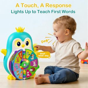 Jouet éducatif pour enfants au design pingouin - Jouet d'apprentissage interactif pour tout-petits certifié CPSIA CPC - Product Image 2