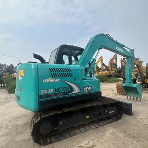 พร้อมจัดส่ง รถขุดขนาดเล็กมือสอง Kobelco SK75 SK75-8 7 ตัน แบบตีนตะขาบ สำหรับซ่อมแซมถนน - Product Image 1