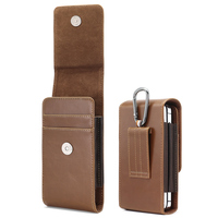 Nouvelle conception de sac de ceinture universel pour homme en cuir PU, double compartiment pour téléphone, avec clip de ceinture, pour iPhone, utilisation sportive et en extérieur
