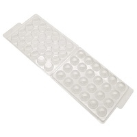 Emballage en blister en plastique transparent pour chocolat PET à 24 cavités pour truffes