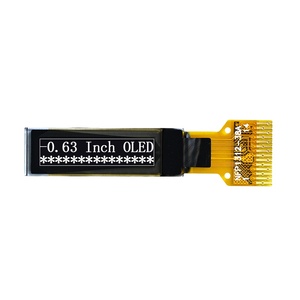 Module d'affichage OLED monochrome de 0.63 pouces, 120x28, pilote SSD1312, petit écran I2C pour compteur intelligent, Arduino portable - Product Image 1