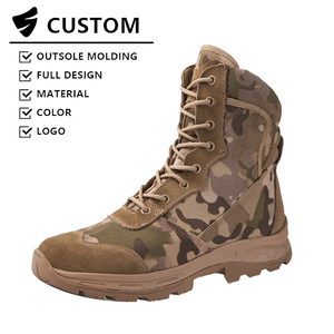 Scarponi Tattici Mimetici di Alta Qualità per Uomo e <span class=keywords><strong>Donna</strong></span>, Suola in Gomma Antiscivolo, Traspiranti con Cerniera Laterale, Scarpe da Escursionismo Outdoor - Product Image 1