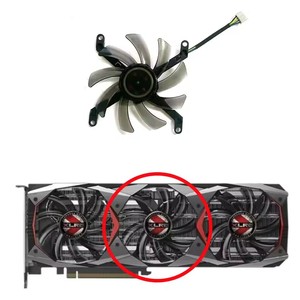 Nouveau ventilateur de carte graphique T129215SU DC 12V 0.5A GTX1080TI pour PNY Manli GeForce GTX 1080 Ti 11GB <span class=keywords><strong>XLR8</strong></span> <span class=keywords><strong>Gaming</strong></span> OC - Product Image 3