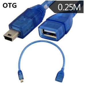 <b>Usb</b> Cable Micro <b>Usb</b> 0.25M Transparent Blue Data Printer Extension Otg Connector Pure Copper Pvc Jacket - Product Image 3