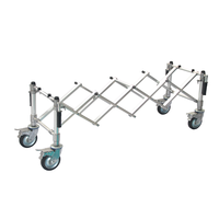 Chariot de cercueil en alliage d'aluminium pour camion d'église Produits funéraires
