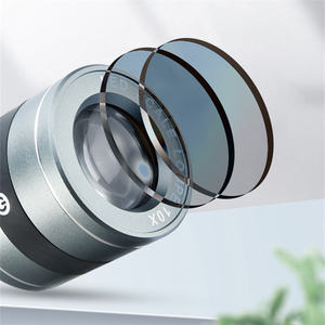 กล่องสี 10x HD แว่นขยาย OEM แว่นตา<span class=keywords><strong>ซูม</strong></span>กําลังสูงไฟ LED พร้อมหลอดไฟชาร์จ<span class=keywords><strong>กระบอก</strong></span>พิมพ์ผ้าสีดํา 45 มม.เงิน - Product Image 4