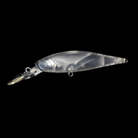 10cm/8g Schwimmender Minnow-Köder mit Langer Zunge, Unbeschichtet, Unlackierter Kunstköder-Körper