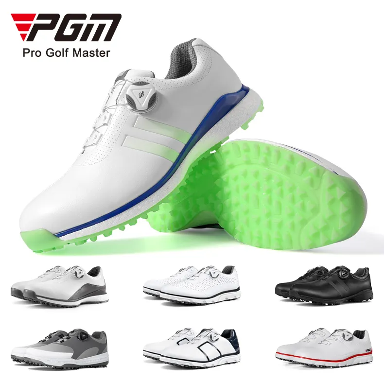 PGM Sepatu Golf Pria, Grosir Sepatu Golf Bermerek Kustom, Sepatu Golf Pria Tahan Air Antilembap Profesional